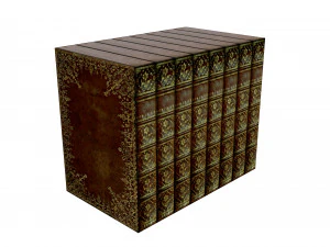 Biblioteca de estante de livros Modelo 3D