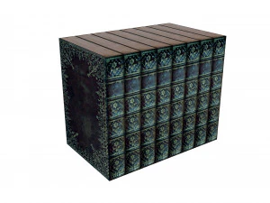 Biblioteca de estante de livros Modelo 3D