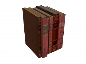 Bookshelf Bookcase Library Modèle 3D
