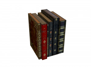 Bookshelf Bookcase Library Modèle 3D