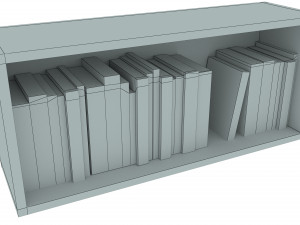 Bookshelf Bookcase Library Modèle 3D