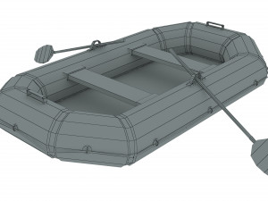 Inflatable Rubber Boat 3D 模型