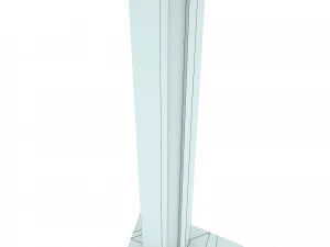 Tabellone per le affissioni invecchiato futuristico Modello 3D