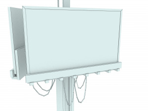 Futuristic Aged Billboard 3D-Modell
