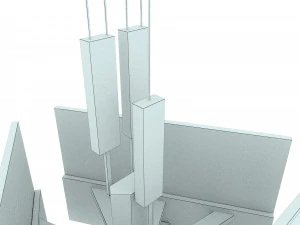 Tabellone per le affissioni invecchiato futuristico Modello 3D