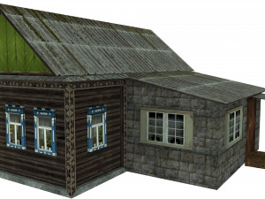 Old wooden house 3D Model