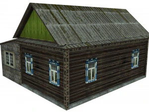 Old wooden house 3D Model