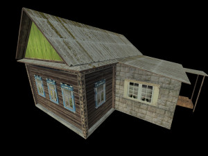 Old wooden house 3Dモデル