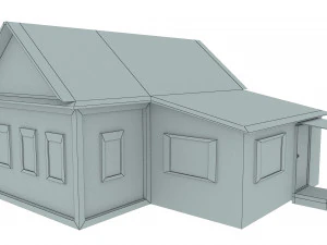 Old wooden house 3D Model