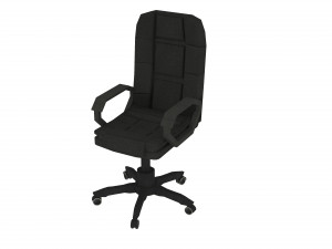 Desktop Computer Table and Chair 3D Model