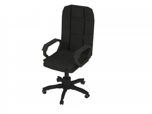 Desktop Computer Table and Chair 3D Model