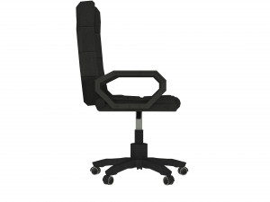 Desktop Computer Table and Chair 3D Model