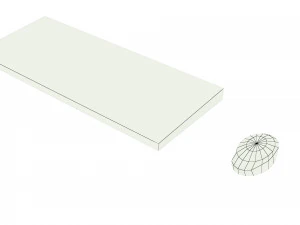 Desktop Computer Table and Chair 3D Model