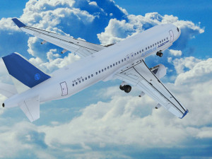 Airbus A320 Modello 3D