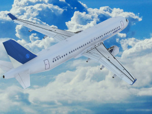 Airbus A320 Modello 3D