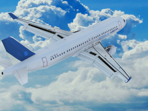 Airbus A320 Modello 3D