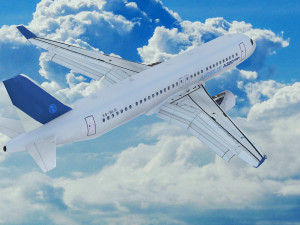 Airbus A320 Modello 3D