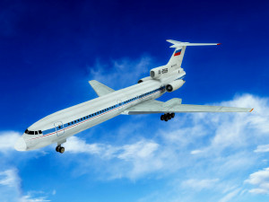 Tupolev Tu-154 airplane 3D 模型