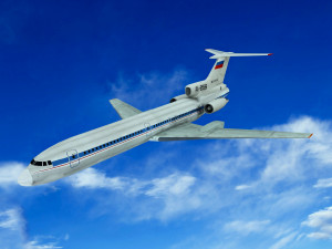 Tupolev Tu-154 airplane 3D Model