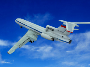 Tupolev Tu-154 airplane 3D Model