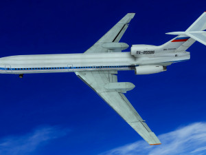 Tupolev Tu-154 airplane 3D Model