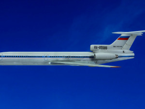 Tupolev Tu-154 airplane 3D Model