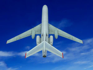 Tupolev Tu-154 airplane 3D Model