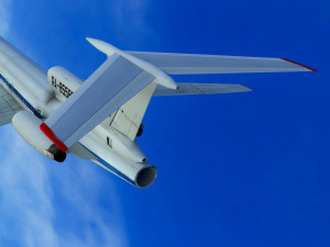 Tupolev Tu-154 airplane 3D Model