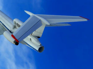 Tupolev Tu-154 airplane 3D Model