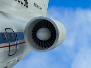 Tupolev Tu-154 airplane 3D Model