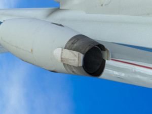 Tupolev Tu-154 airplane 3D Model