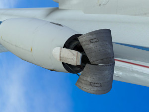 Tupolev Tu-154 airplane 3D Model