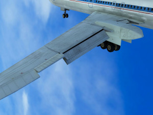 Tupolev Tu-154 airplane 3D Model