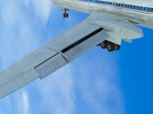 Tupolev Tu-154 airplane 3D Model