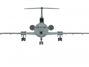 Tupolev Tu-154 airplane 3D Model
