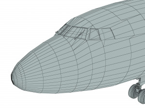 Tupolev Tu-154 airplane 3D Model