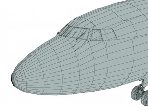 Tupolev Tu-154 airplane 3D Model
