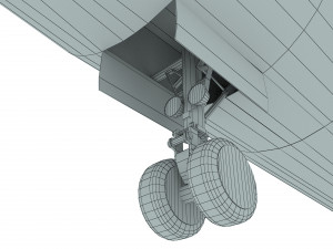 Tupolev Tu-154 airplane 3D Model