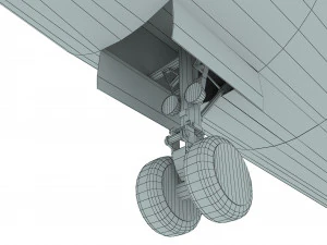 Tupolev Tu-154 airplane 3D Model
