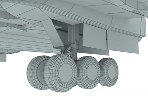 Tupolev Tu-154 airplane 3D Model