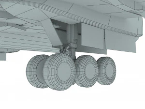 Tupolev Tu-154 airplane 3D Model
