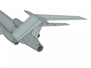 Tupolev Tu-154 airplane 3D Model