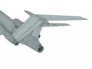 Tupolev Tu-154 airplane 3D Model