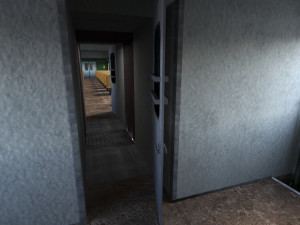 Old commuter train interior Modelo 3D