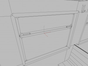 Old commuter train interior Modelo 3D