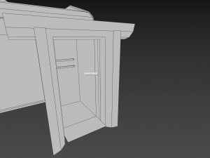 Old commuter train interior Modelo 3D