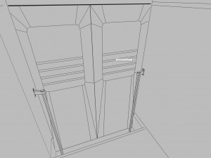 Old commuter train interior Modelo 3D
