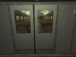 Old commuter train interior Modelo 3D