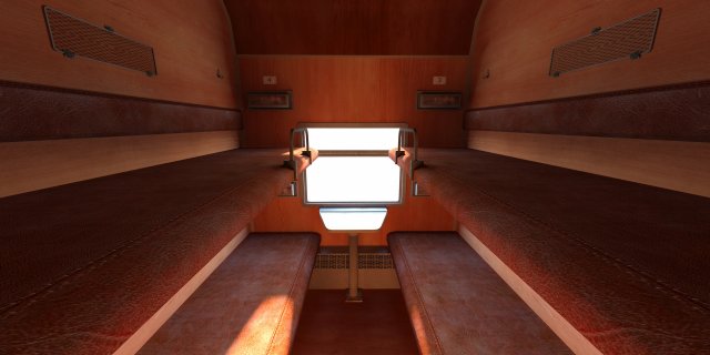 Train interior Model 3D .c4d .max .obj .3ds .fbx .stl .blend 