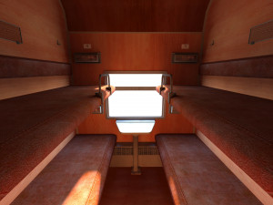 Train interior 3D मॉडल